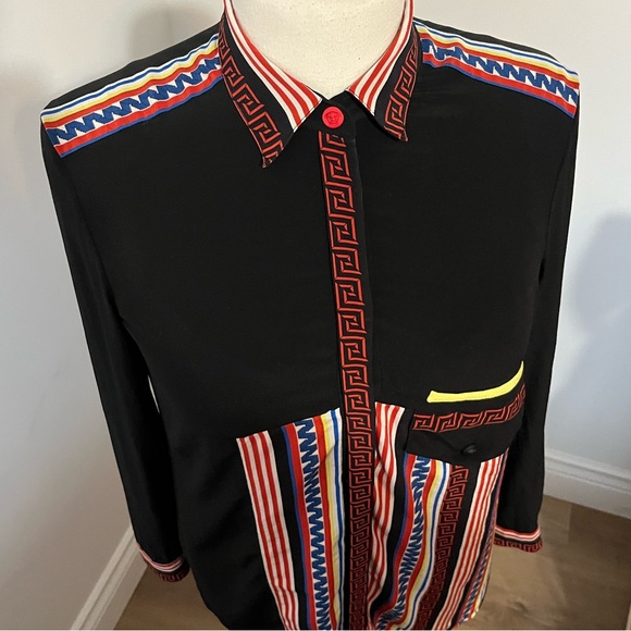 Graphic Versace Blouse Circa 1980 - Picture 5 of 7